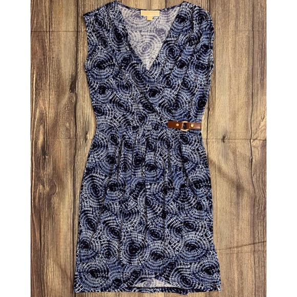 MICHAEL KORS Blue Tie Dye Dress S Small - Picture 4 of 8